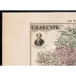 Gravure de 1889 - Département de la Charente - 2