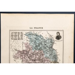 Gravure de 1889 - Département du Cher - 2