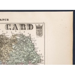 Gravure de 1889 - Département du Gard - 3