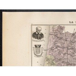 Gravure de 1889 - Département des Landes - 2