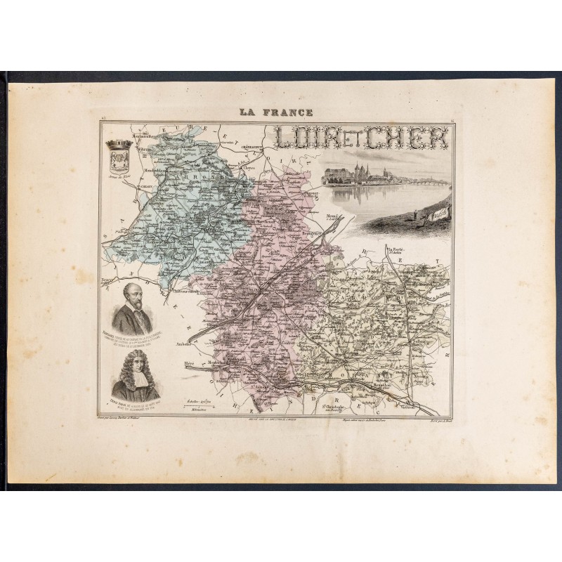 Gravure de 1889 - Département Loir-et-Cher - 1