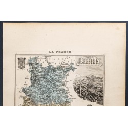 Gravure de 1889 - Département de la Loire - 2