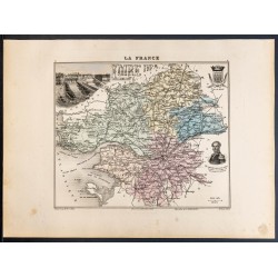 Gravure de 1889 - Département de la Loire-Atlantique - 1