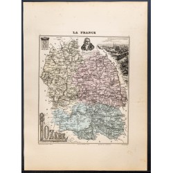 Gravure de 1889 - Département de Lozère - 1