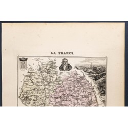 Gravure de 1889 - Département de Lozère - 2