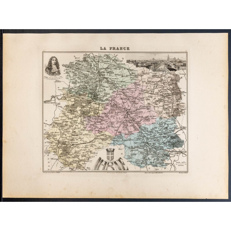 Gravure de 1889 - Département de la Marne - 1