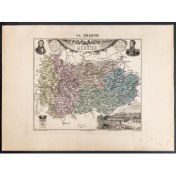 Gravure de 1889 - Département Meurthe - 1