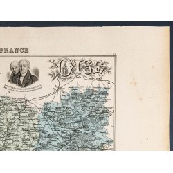 Gravure de 1889 - Département de l'Oise - 3