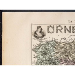 Gravure de 1889 - Département de l'Orne - 2