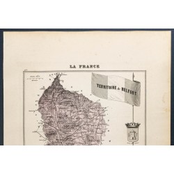 Gravure de 1889 - Département Territoire de Belfort - 2