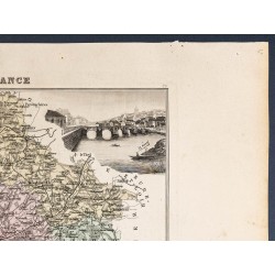 Gravure de 1889 - Département de la Sarthe - 3