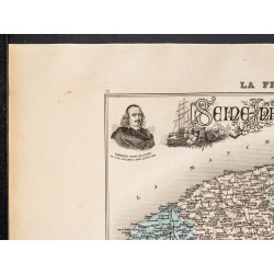 Gravure de 1889 - Département de la Seine-Maritime - 2