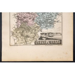 Gravure de 1889 - Département de Seine-et-Marne - 3