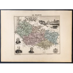 Gravure de 1889 - Département de la Somme - 1