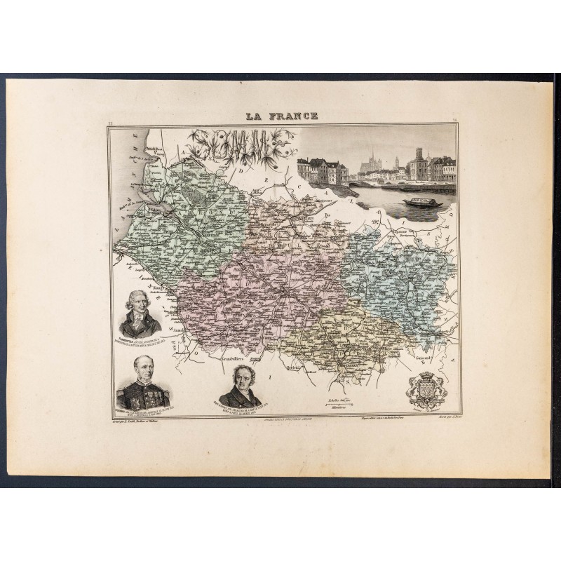 Gravure de 1889 - Département de la Somme - 1