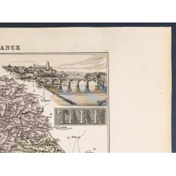 Gravure de 1889 - Département du Tarn - 3
