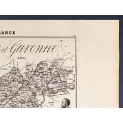 Gravure de 1889 - Département de Tarn-et-Garonne - 3