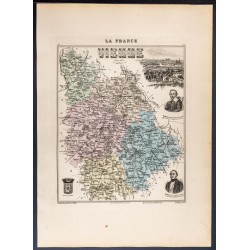 Gravure de 1889 - Département de la Vienne - 1