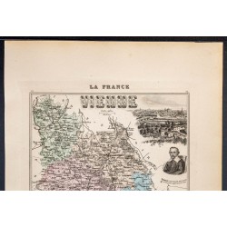 Gravure de 1889 - Département de la Vienne - 2