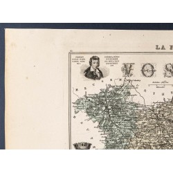 Gravure de 1889 - Département des Vosges - 2