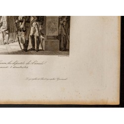 Gravure de 1841 - Napoléon reçoit au Louvre ... - 5