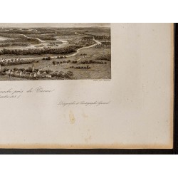 Gravure de 1841 - Passage du Danube près de Vienne - 5