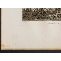 Gravure de 1841 - Bataille d'Elchingen - 4