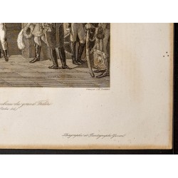 Gravure de 1841 - Napoléon sur le tombeau de Frédéric II - 5
