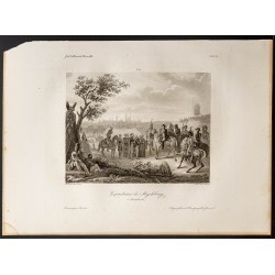 Gravure de 1841 - Capitulation de Magdebourg - 1