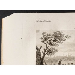 Gravure de 1841 - Capitulation de Magdebourg - 2