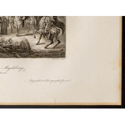 Gravure de 1841 - Capitulation de Magdebourg - 5