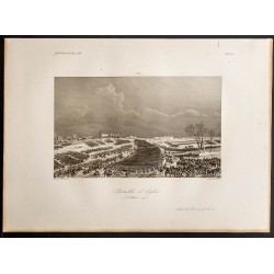Gravure de 1841 - Bataille d'Eylau - 1