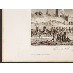 Gravure de 1841 - Siège de Dantzig - 4