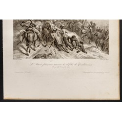 Gravure de 1841 - L'armée française traverse les défilés du Guadarrama - 3