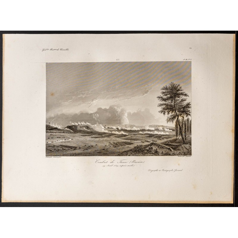 Gravure de 1841 - Bataille de Tann - 1