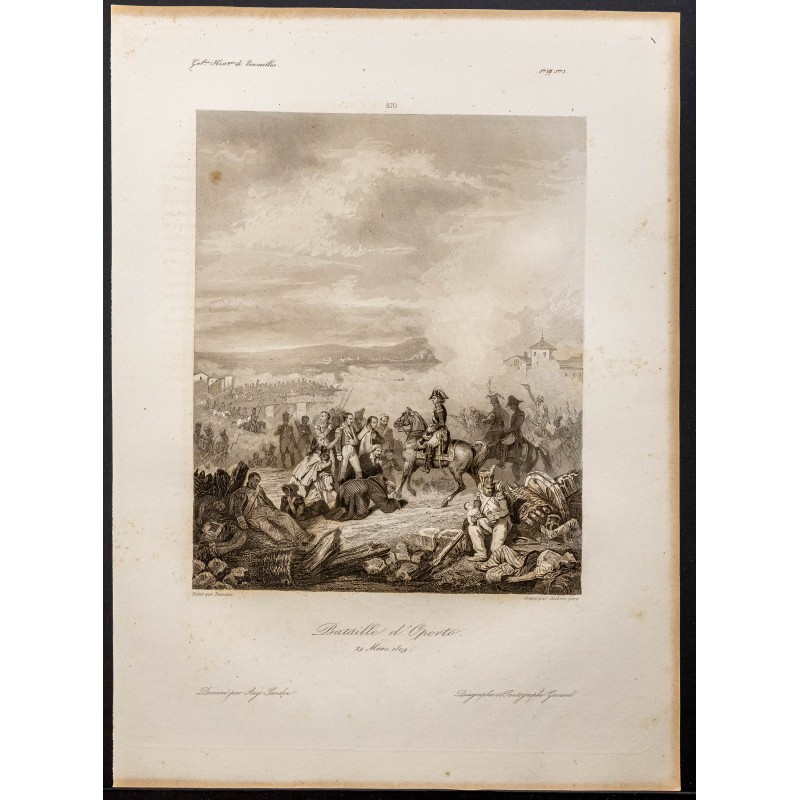 Gravure de 1841 - Bataille de Porto - 1