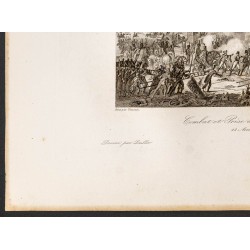 Gravure de 1841 - Bataille de Regensburg - 4