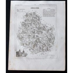 Gravure de 1833 - Département de la Côte d'Or - 1