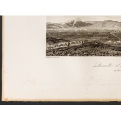 Gravure de 1841 - Bataille d'Eckmühl - 4