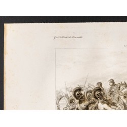 Gravure de 1841 - Bataille d'Abensberg - 2