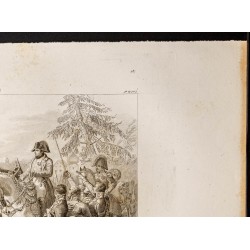 Gravure de 1841 - Bataille d'Abensberg - 3
