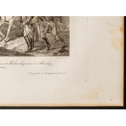 Gravure de 1841 - Bataille d'Abensberg - 5