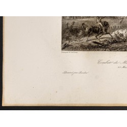 Gravure de 1841 - Combat de Mautern - 4