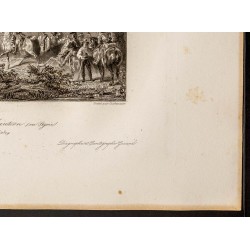 Gravure de 1841 - Combat de Mautern - 5