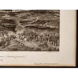 Gravure de 1841 - Bataille de Wagram - 5