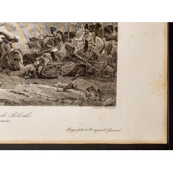 Gravure de 1841 - Bataille de Polotsk - 5