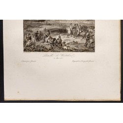 Gravure de 1841 - Bataille de Bautzen - 3