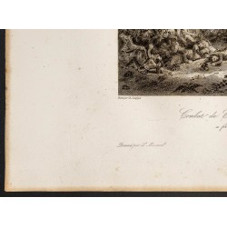 Gravure de 1841 - Bataille de Champaubert - 4