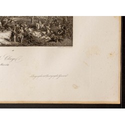 Gravure de 1841 - Bataille de Claye - 5