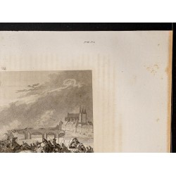 Gravure de 1841 - Bataille de Montereau - 3